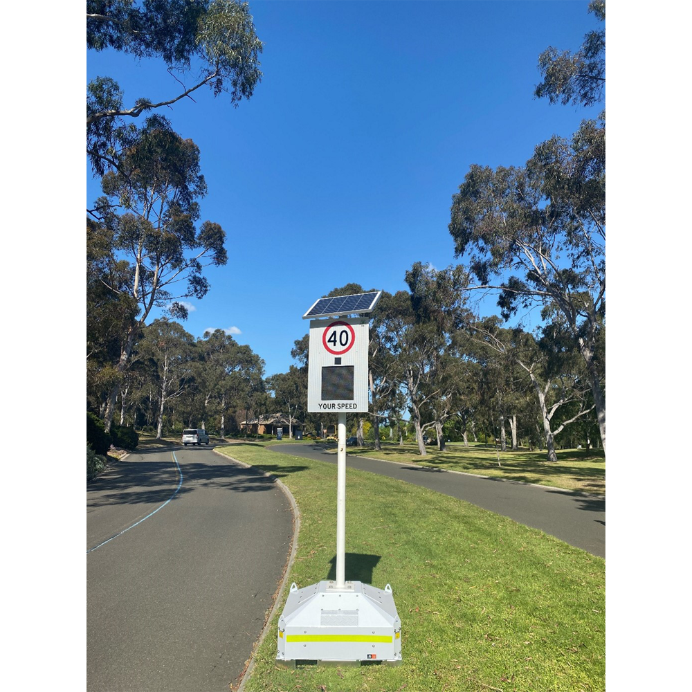 solar radar speed sign installed at Southern Metropolitan Cemeteries Trust &ndash; Stage 1